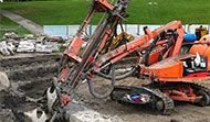 Anchor drilling at Lac aux Castors